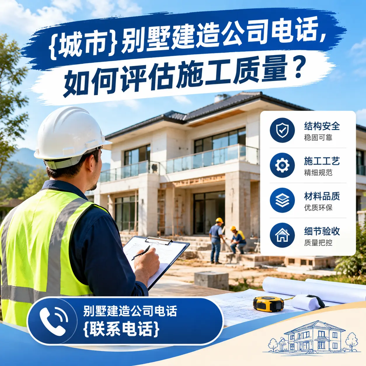 清镇别墅建造公司电话,如何评估施工质量?