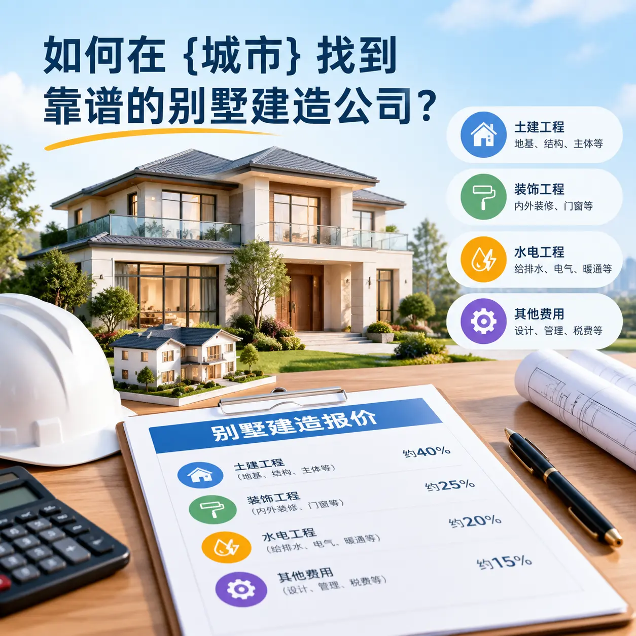 如何在 清镇 找到靠谱的别墅建造公司？