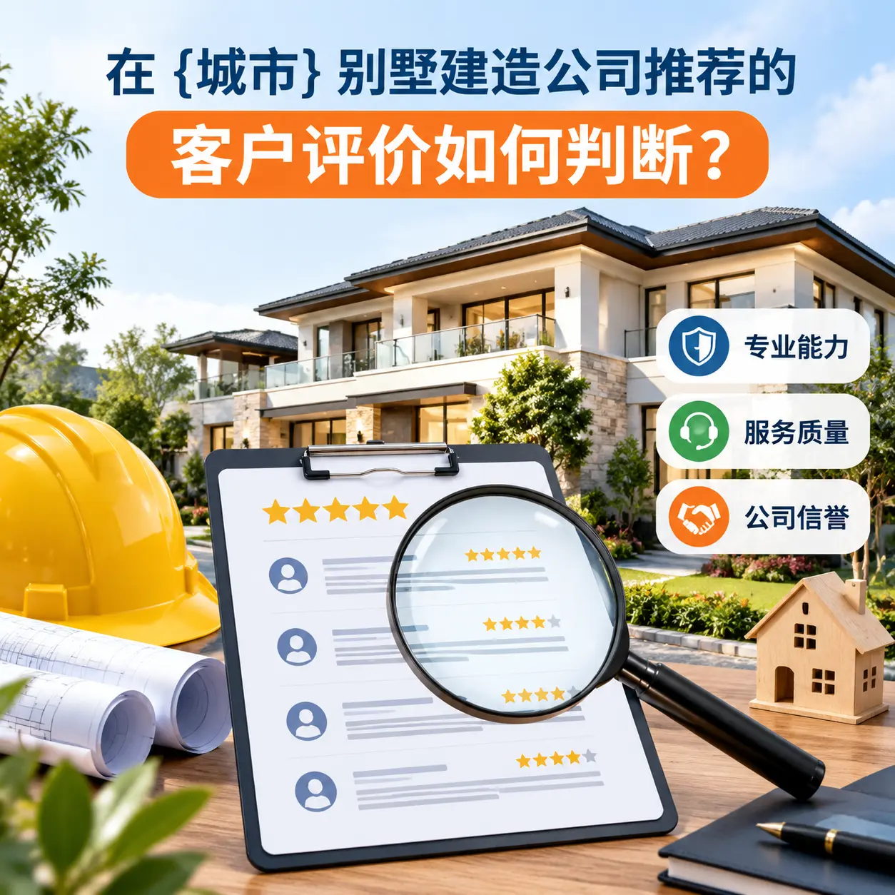在 清镇 别墅建造公司推荐的客户评价如何判断？