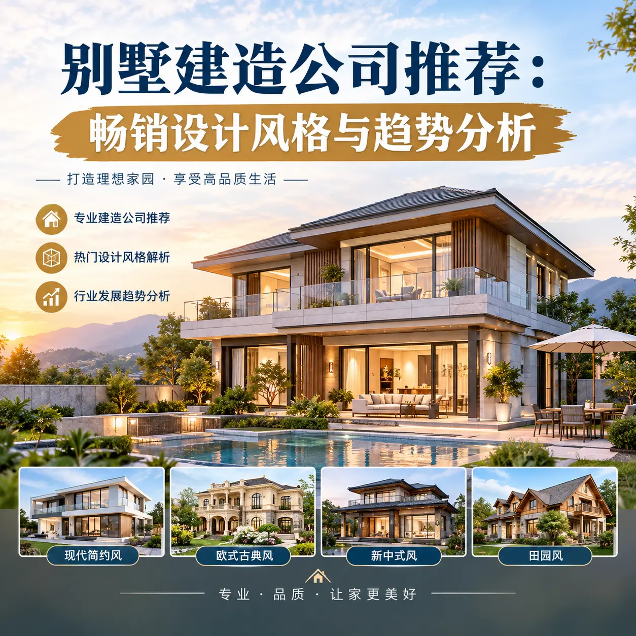 别墅建造公司推荐: 清镇 畅销设计风格与趋势分析