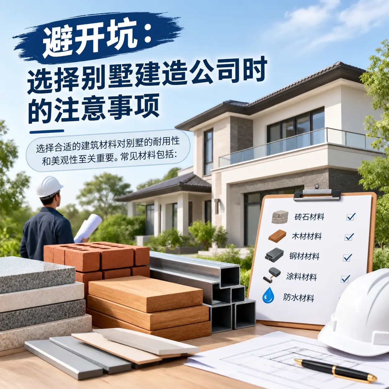 避开坑:选择 清镇 别墅建造公司时的注意事项