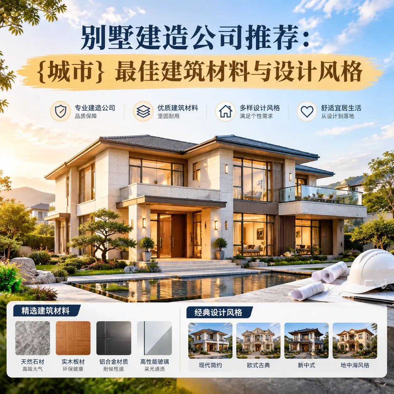 别墅建造公司推荐: 清镇 最佳建筑材料与设计风格