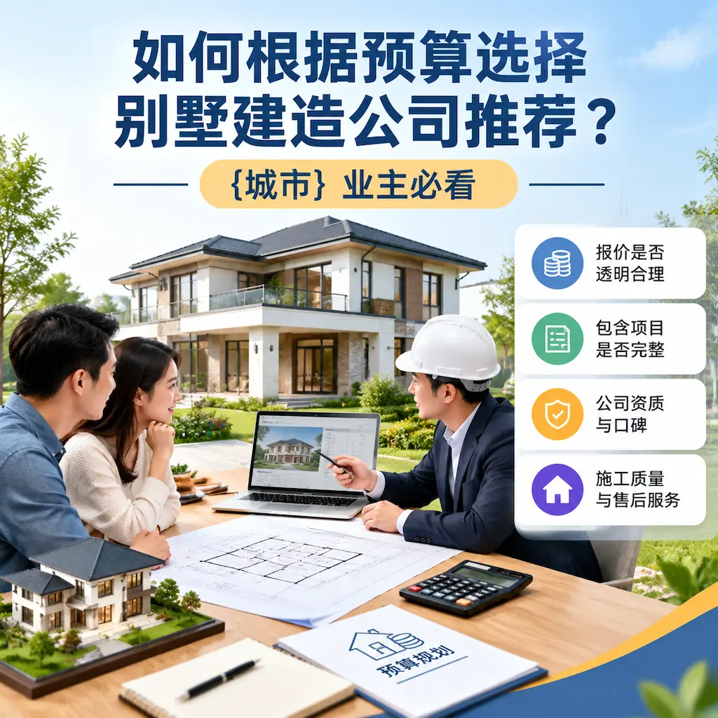 如何根据预算选择别墅建造公司推荐？ 清镇 业主必看