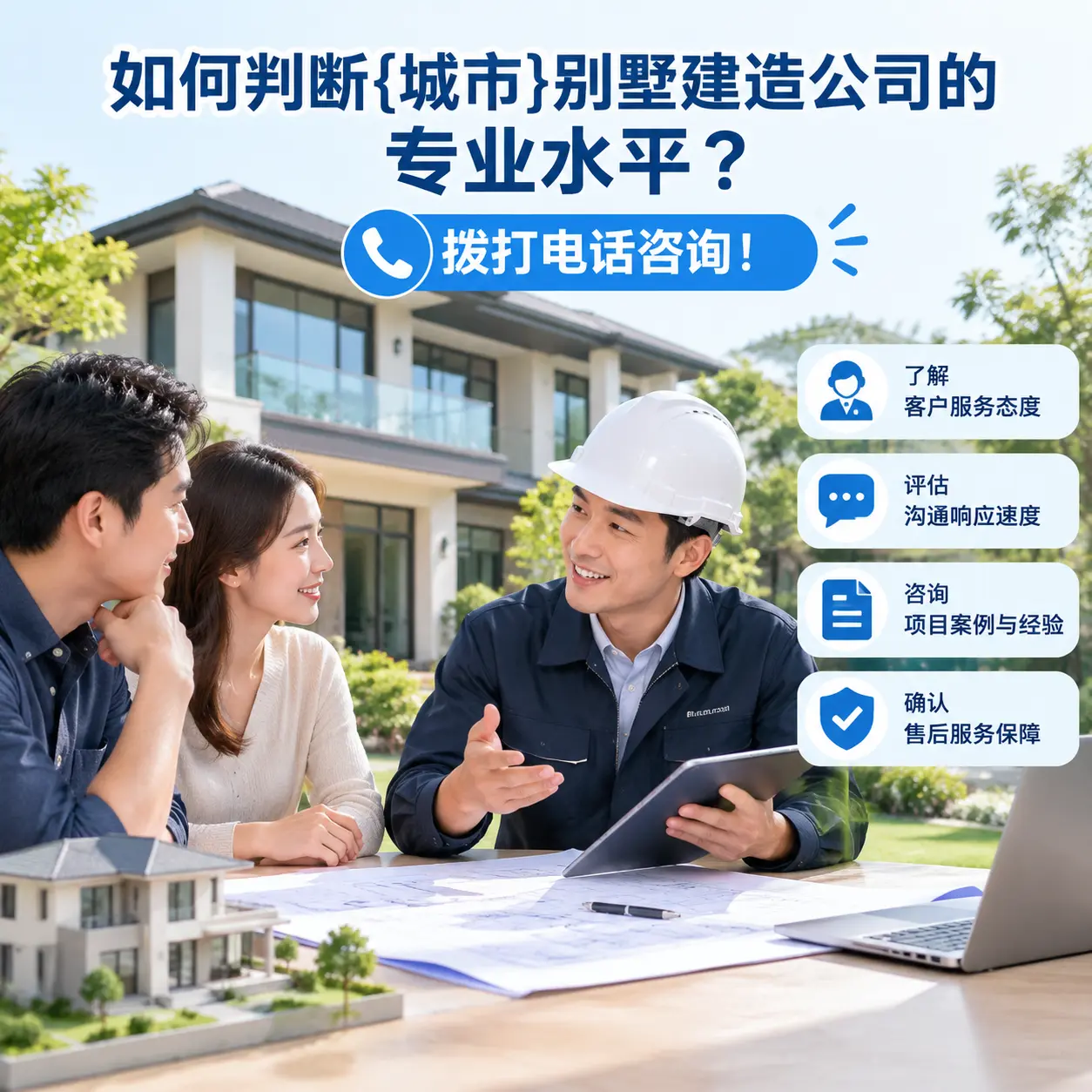 如何判断清镇别墅建造公司的专业水平?拨打电话咨询!